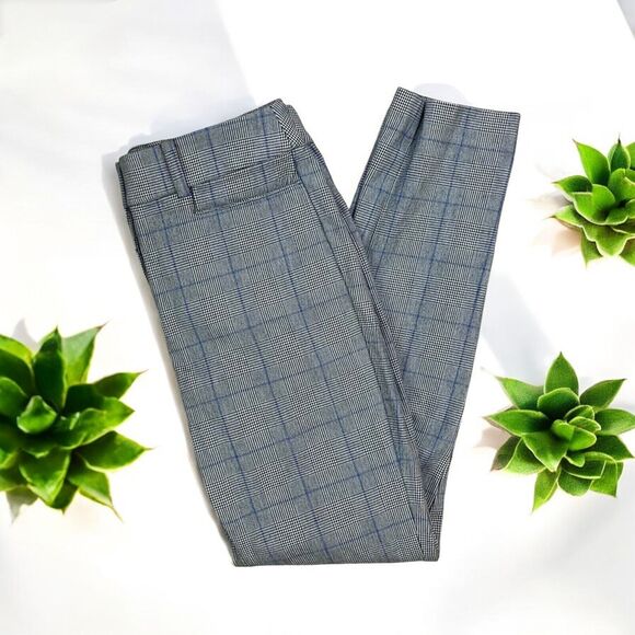 LOFT High Waist Skinny Pants in Glen Plaid - Picture 4 of 11